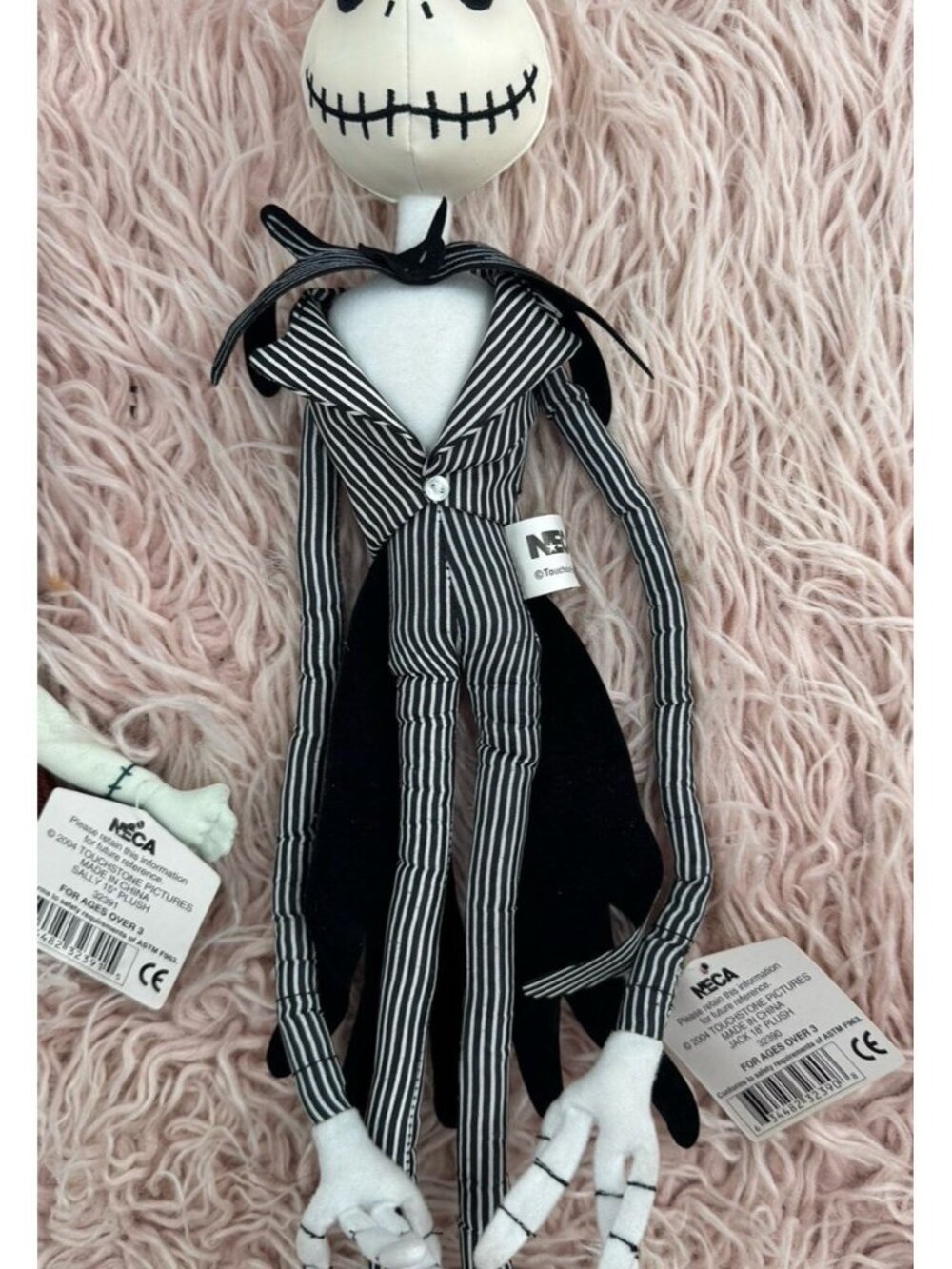 RARE 2004 NECA Jack Skellington and Sally Plush dolls Nightmare Before Christmas - Picture 16 of 16